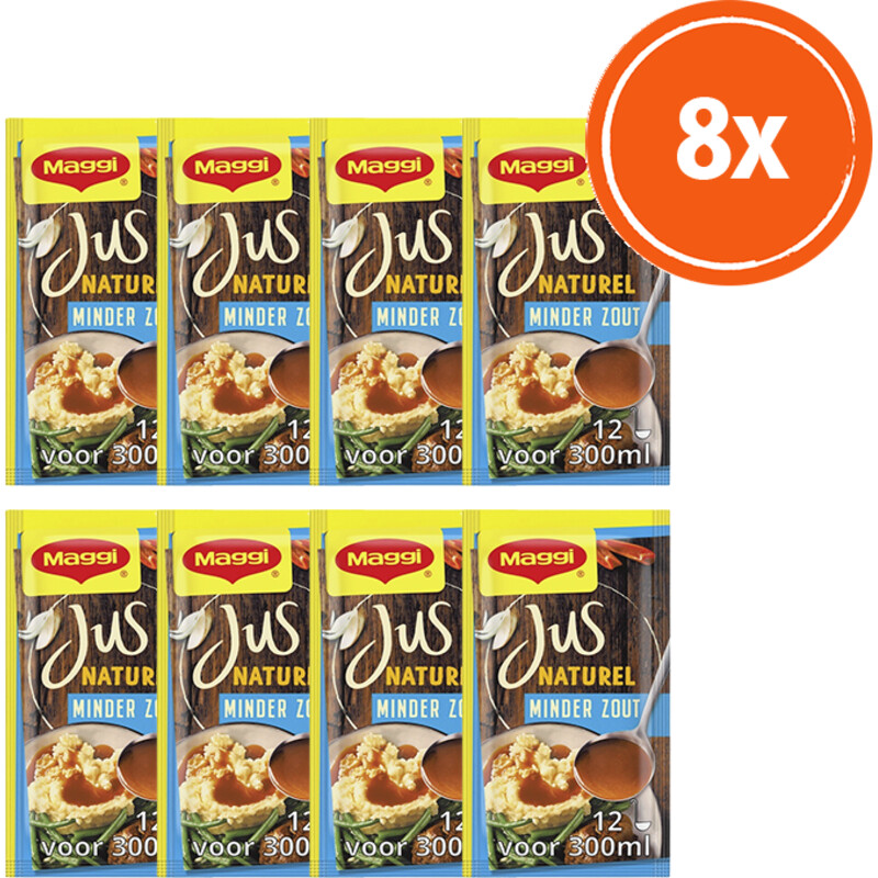 Maggi Jus naturel minder zout 8-pack