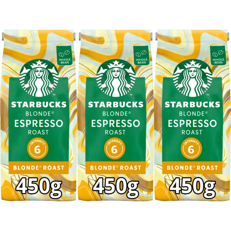 Starbucks Blonde espresso roast koffiebonen 3-pack