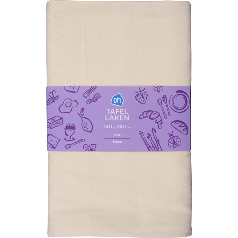 AH Tafellaken textiel uni geel