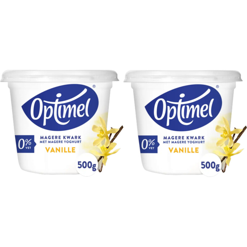 Optimel Magere kwark vanille 2-pack