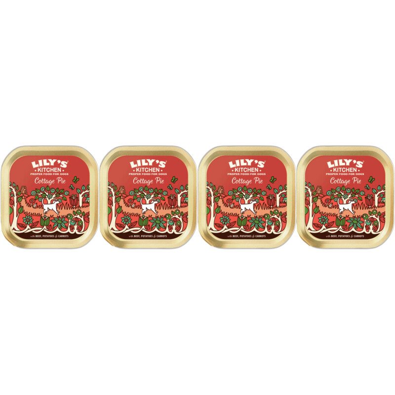 Lily's Kitchen Cottage pie met rund 4-pack