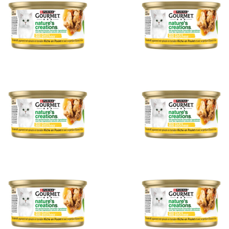 Gourmet Nature's creations kip & spinazie 6-pack