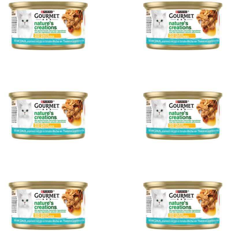Gourmet Nature's creations tonijn 6-pack