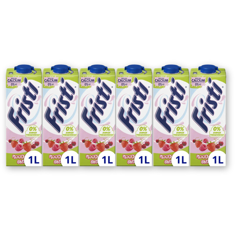 Fristi Rood fruitsmaak 0% suiker 6-pack