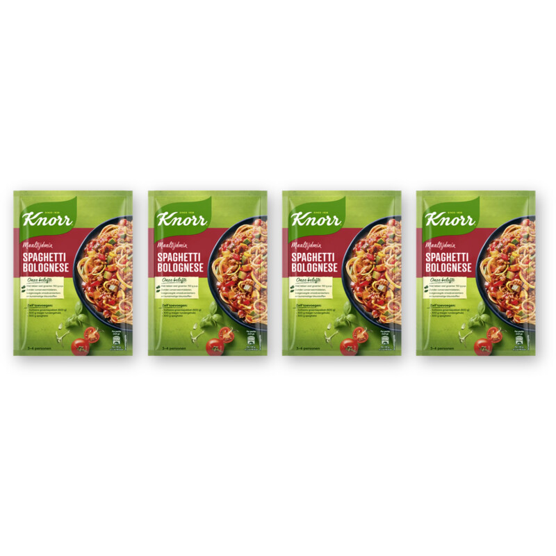 Knorr Maaltijdmix spaghetti bolognese 4-pack