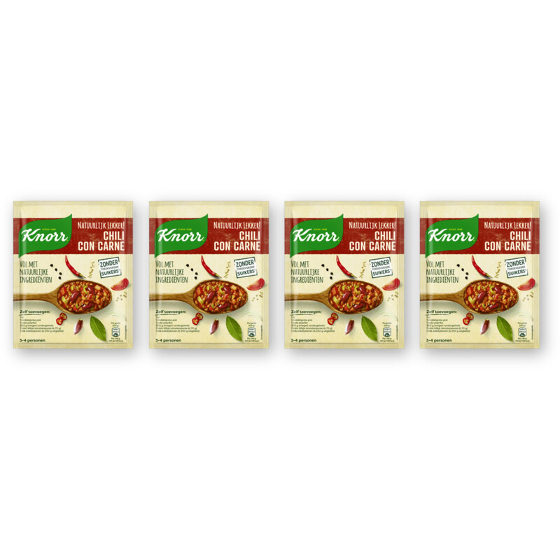 Knorr Maaltijdmix chili con carne 4-pack