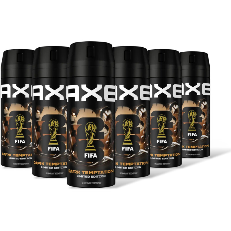 Axe Dark temptation deodorant spray 6-pack