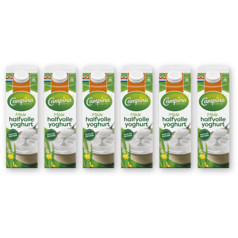Campina Halfvolle yoghurt 6-pack