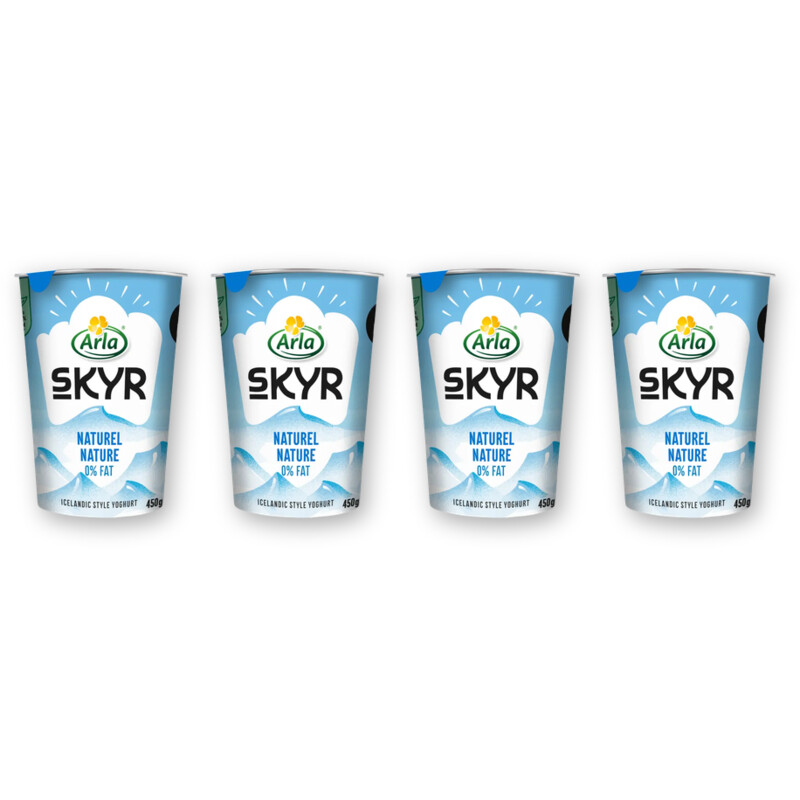 Arla Skyr naturel yoghurt 0% vet 4-pack