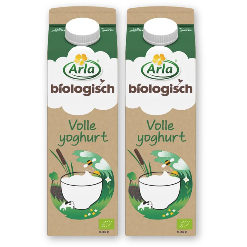 Arla Biologisch volle yoghurt 2-pack