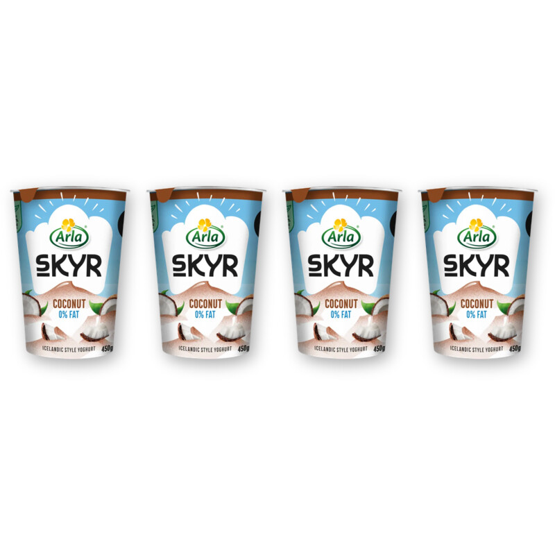 Arla Skyr kokos yoghurt 0% vet 4-pack