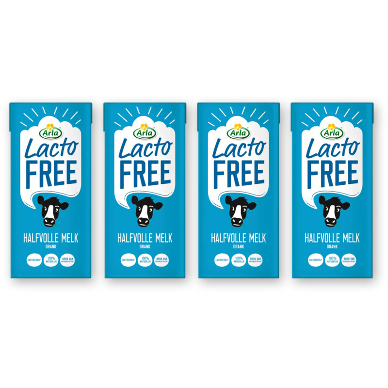Arla Lactofree halfvolle melk 4-pack