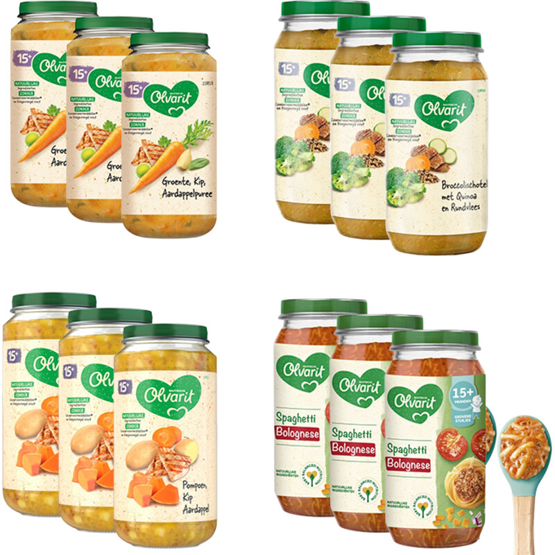 Olvarit 15+ mnd variatiemenu maaltijd pakket