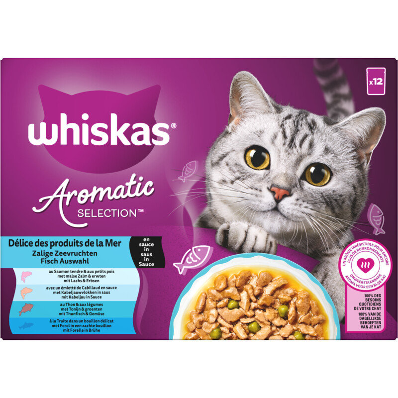 Whiskas Aromatic zalige zeevruchten in saus
