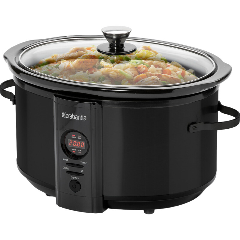 Brabantia Slowcooker BBEK1083 zwart 6,4 liter