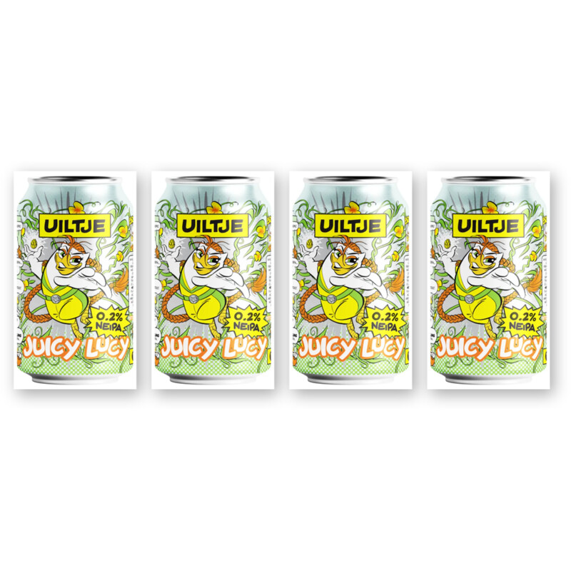 Uiltje Brewing Juicy lucy 0.2% NEIPA 4-pack