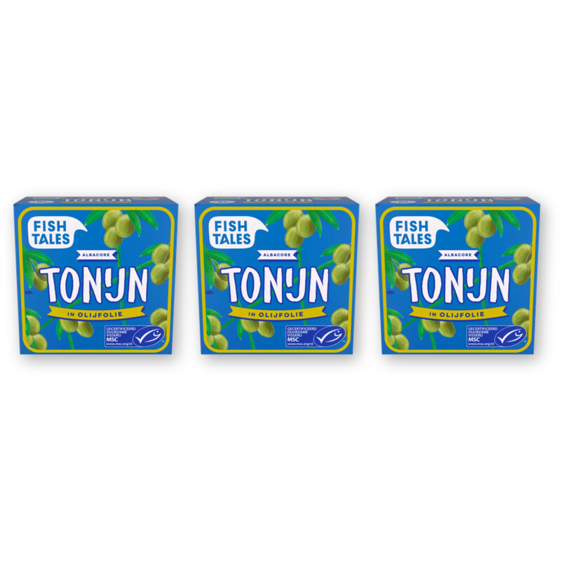 Fish Tales Witte tonijn in olijfolie 3-pack