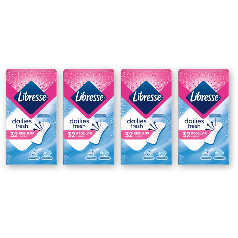 Libresse Dailies fresh regular inlegkruisjes 4pck