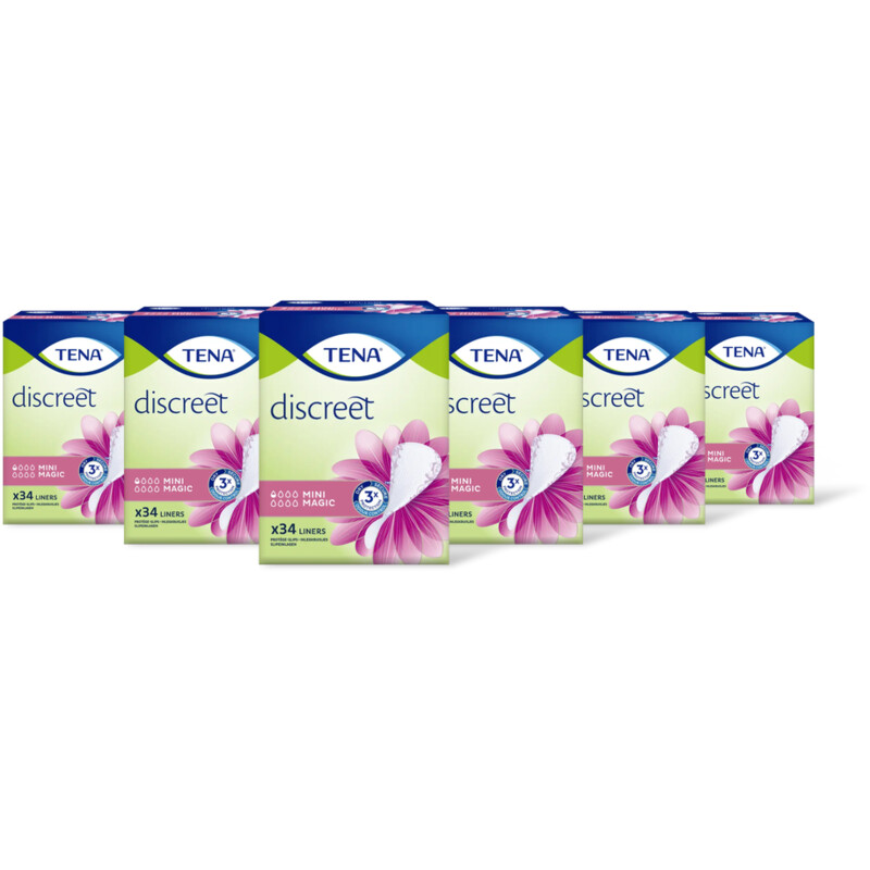 Tena Discreet mini magic inlegkruisjes 6-pack