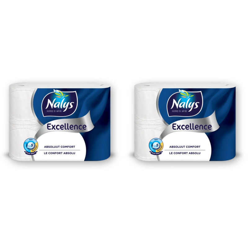 Nalys Excellence 5-laags toiletpapier 2-pack