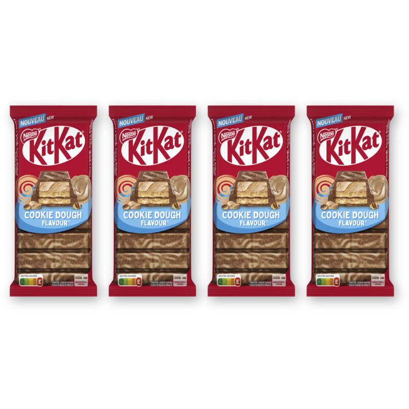 Kitkat Melkchocoladereep cookie dough 4-pack
