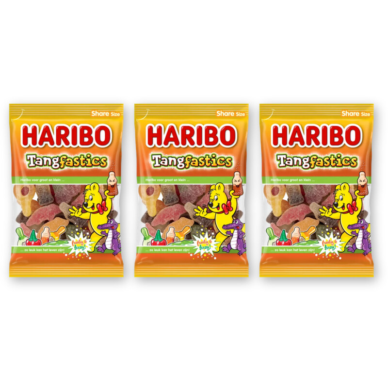 Haribo Tangfastics zuur 3-pack