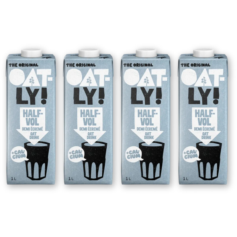 Oatly! Haverdrank halfvol calcium 4-pack