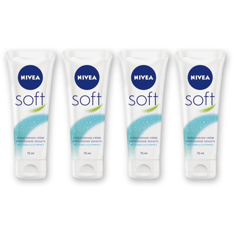 NIVEA Soft hydraterende creme 48u hydra 4pck