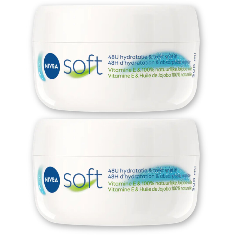 NIVEA Soft hydraterende creme 2-pack