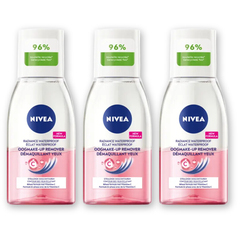NIVEA Oogmakeup remover met vitamine C 3-pack