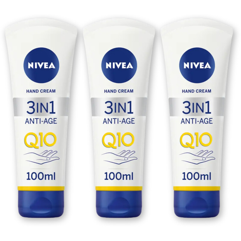 NIVEA 3in1 antiage q10 handcreme antirimpl 3pk