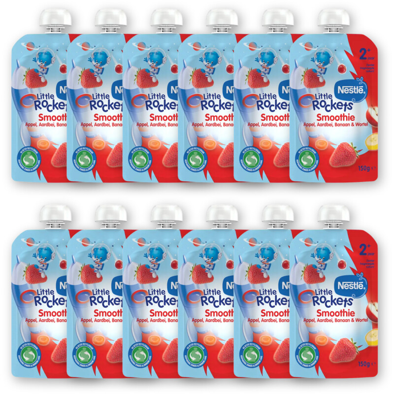 Nestlé Smoothie aardbei appel bnan wrtl 2+ 12pk