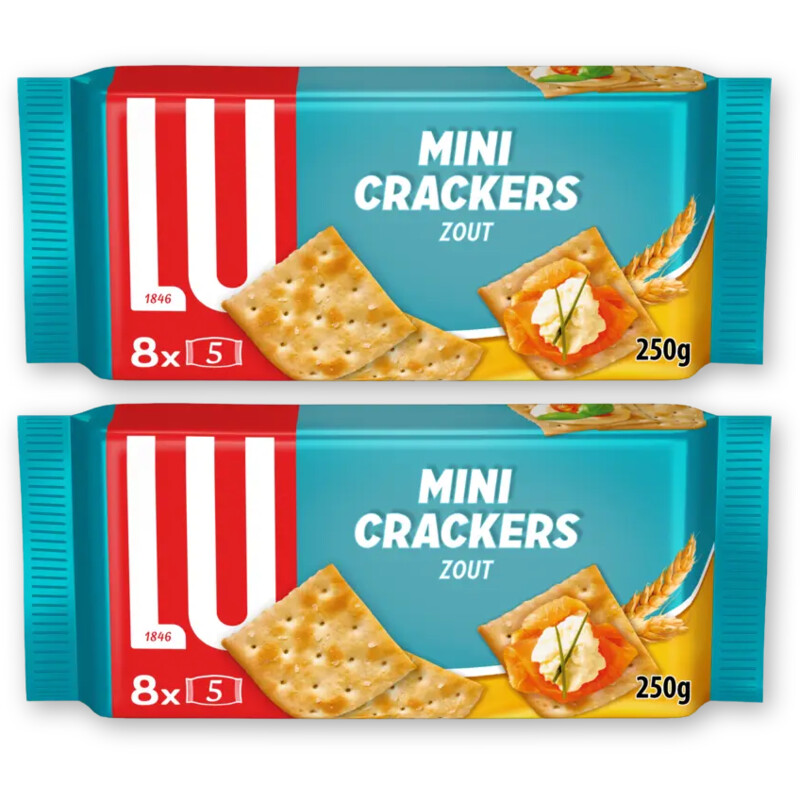 LU Mini crackers zout 2-pack
