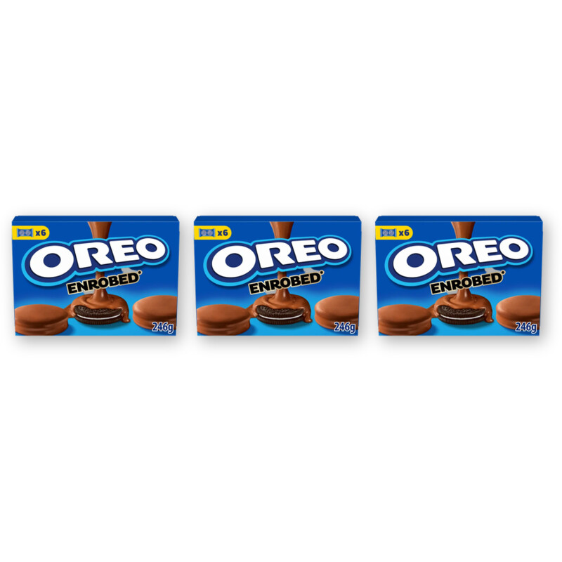 Oreo Koekjes omhuld melkchocosmaak 3-pack
