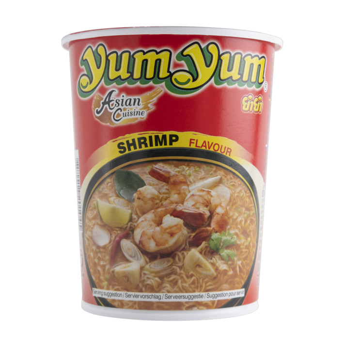 Yum Yum Shrimp flavour instant noodles