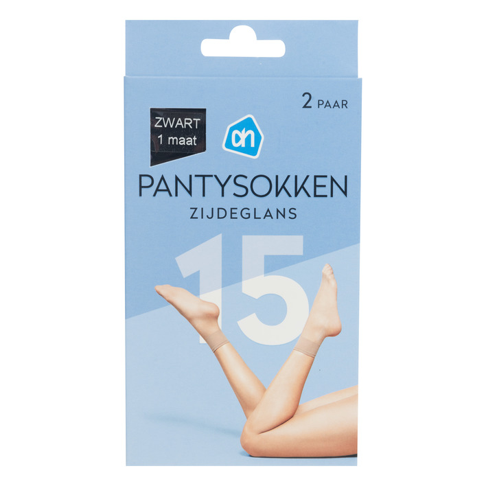 AH Pantysok zijdeglans zwart 15 denier
