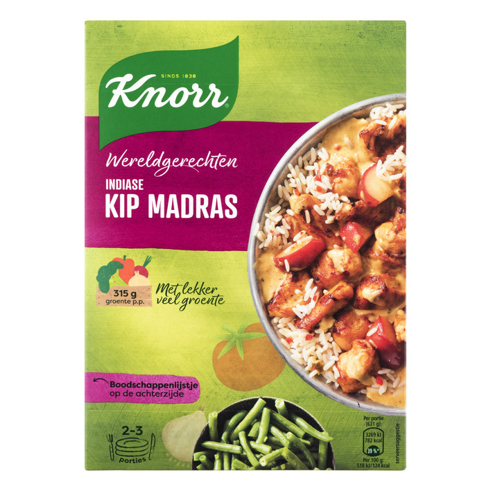 Knorr Wereldgerechten Indiase kip madras