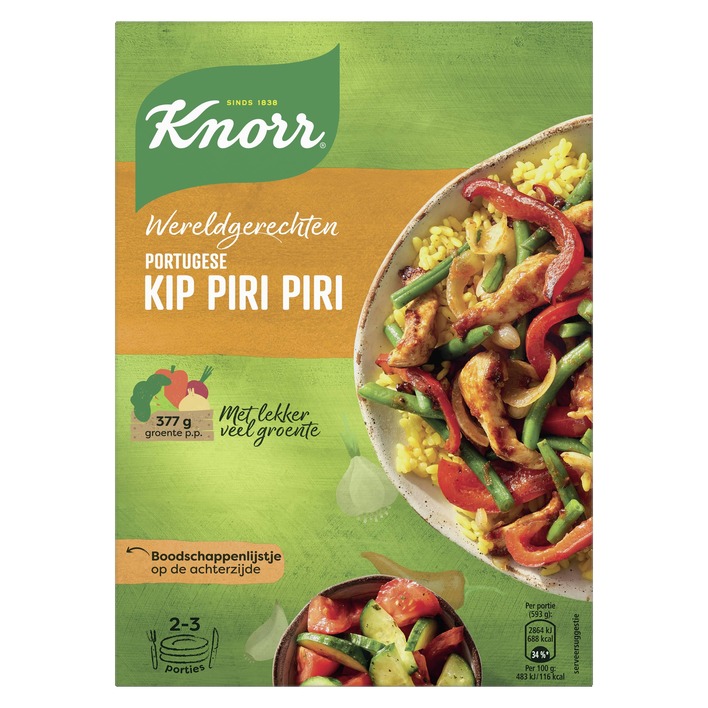 Knorr Wereldgerechten Portugese kip piri piri