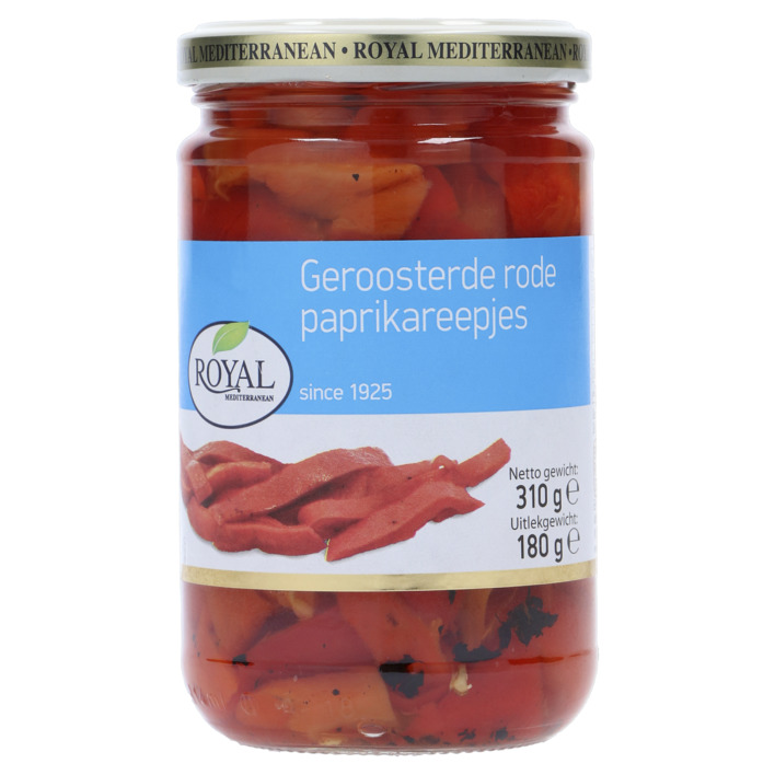 Royal Geroosterde rode paprikareepjes
