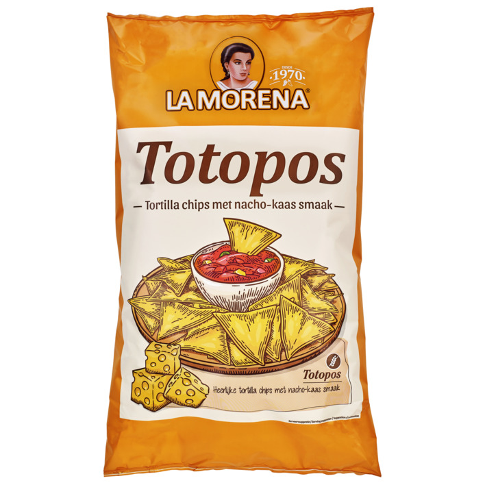 La Morena Totopos tortilla chips nacho kaassmaak