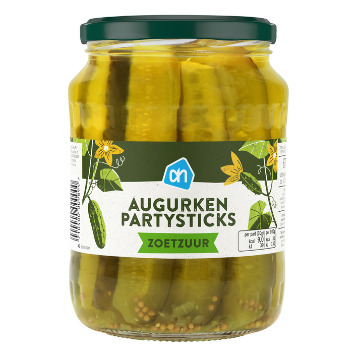 AH Augurken partysticks zoetzuur