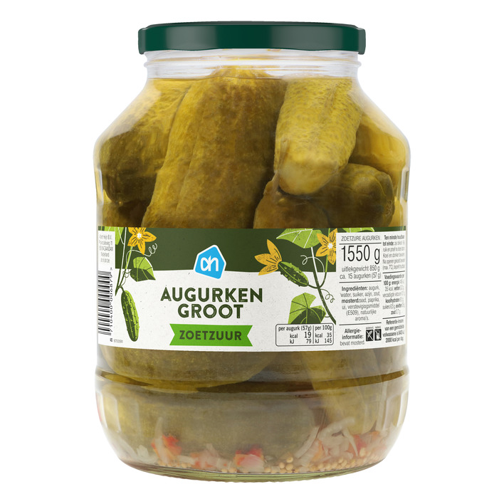 AH Augurken groot zoetzuur