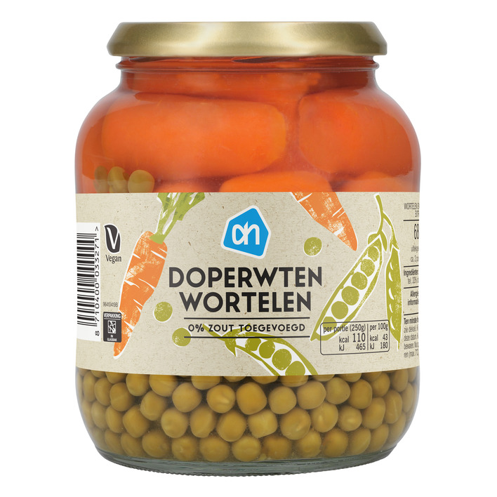 AH Doperwten en wortelen