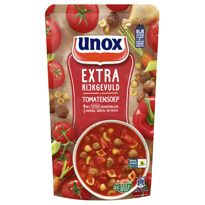 Unox Tomaten pasta soep