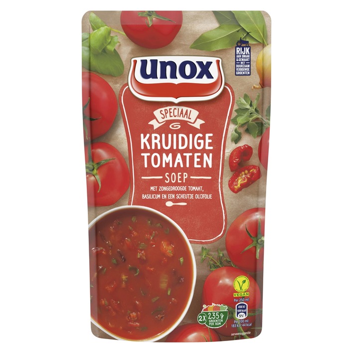 Unox Kruidige tomatensoep