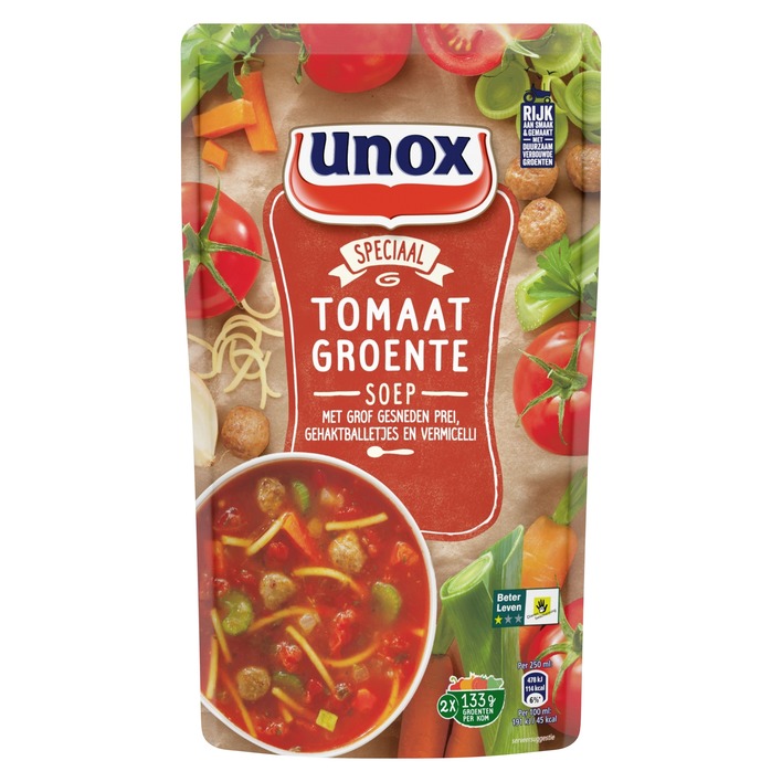 Unox Tomaat groente soep