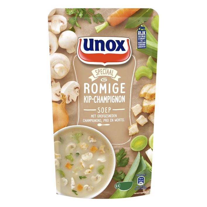 Unox Romige kip-champignonsoep