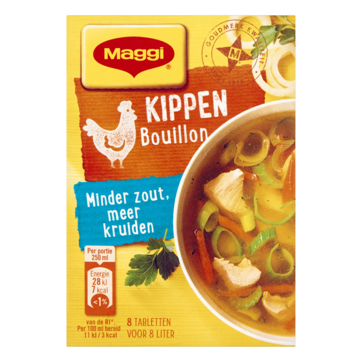 Maggi Kippen bouillon minder zout