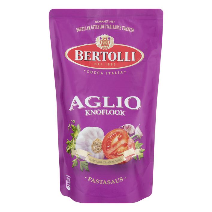 Bertolli Pastasaus in zak knoflook