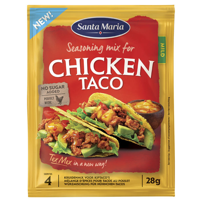 Santa Maria Kruidenmix chicken taco